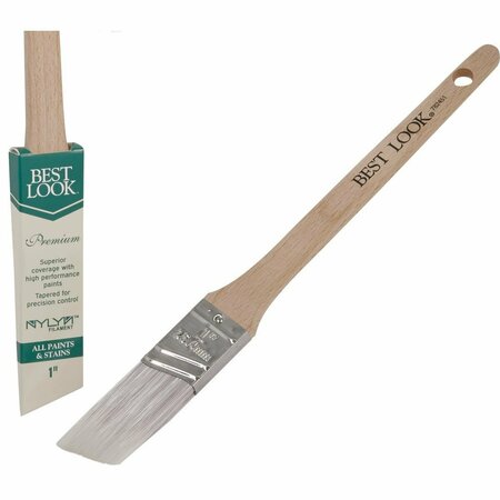 BEST LOOK Premium 1 In. Thin Angle Nylyn Paint Brush DIB 421-100